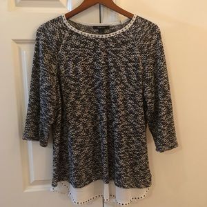 Women’s Style & Co. Size Large Black/White Top